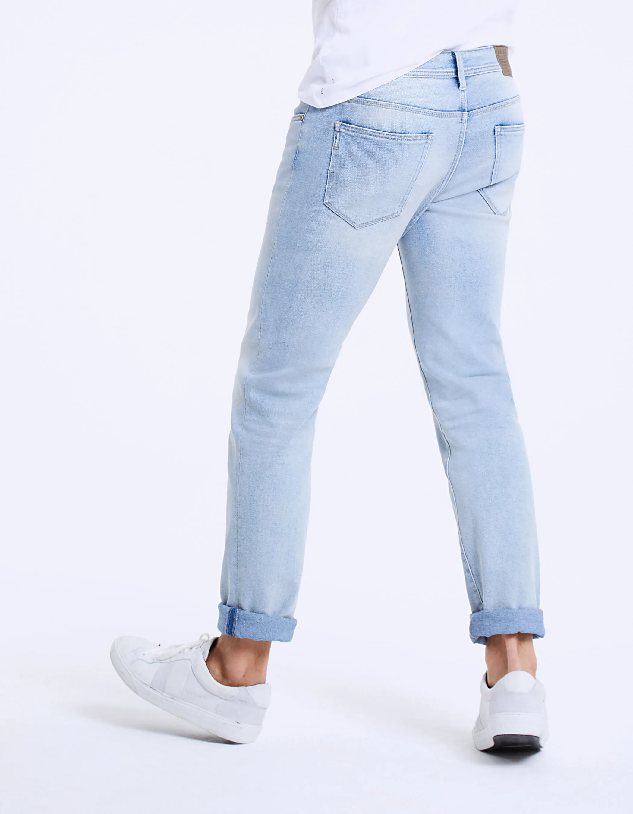 Jean slim bleu grisé Malibu Homme