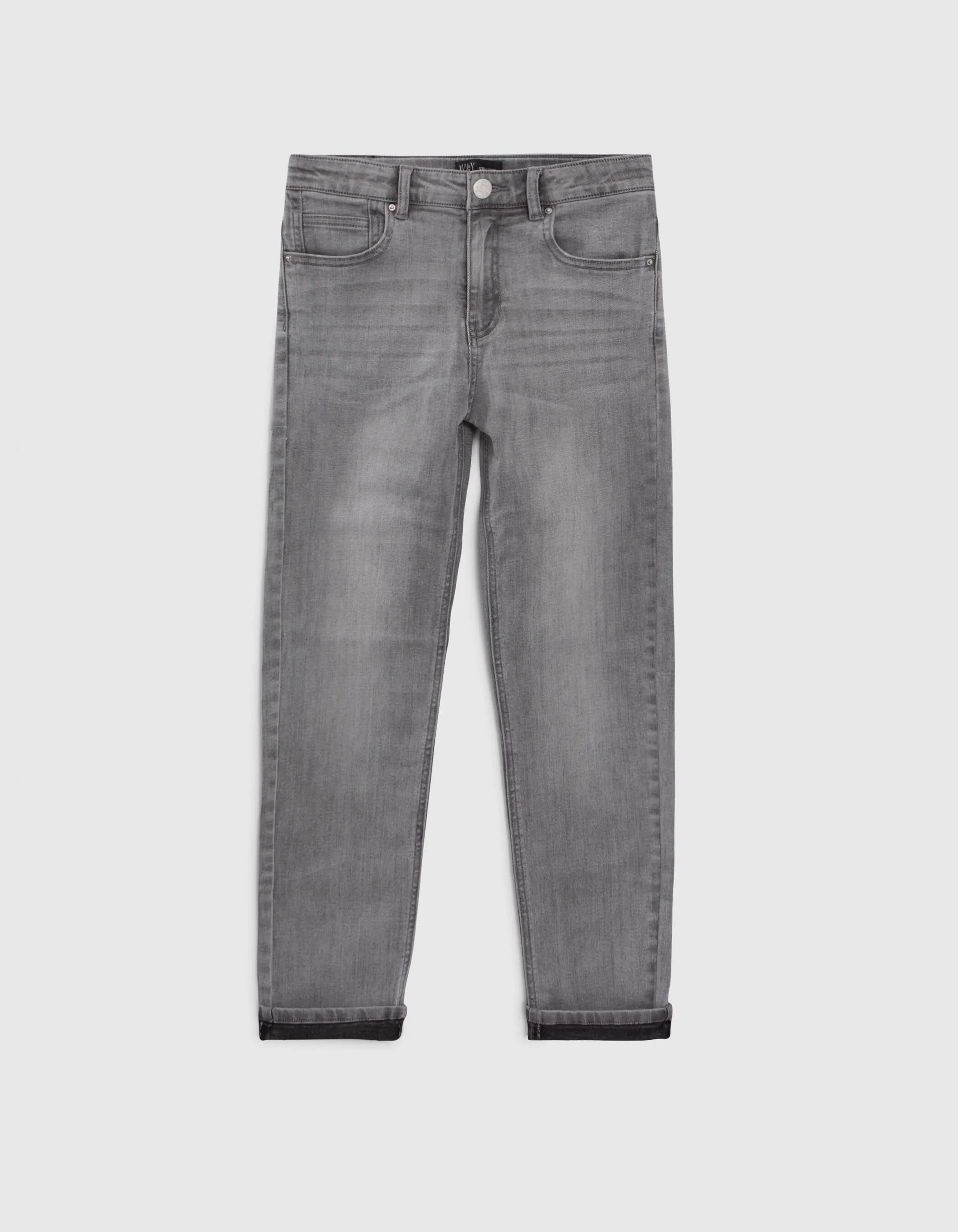 Jean STRAIGHT gris garçon