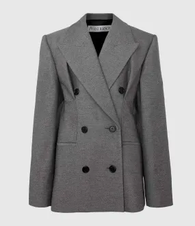 JW ANDERSON Partager  Blazer Hourglass Tailored Grey  