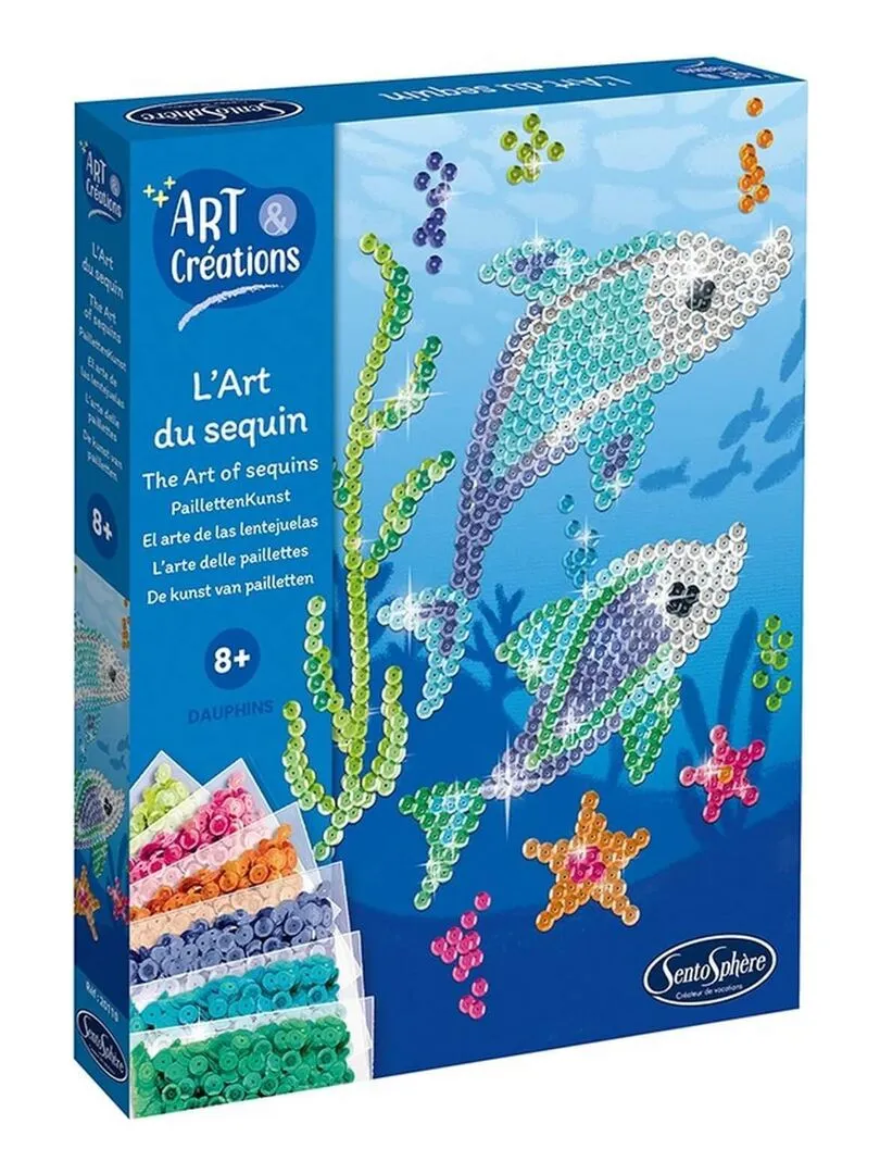 L art du sequin - DAUPHINS 2023- Art et creations - N/A