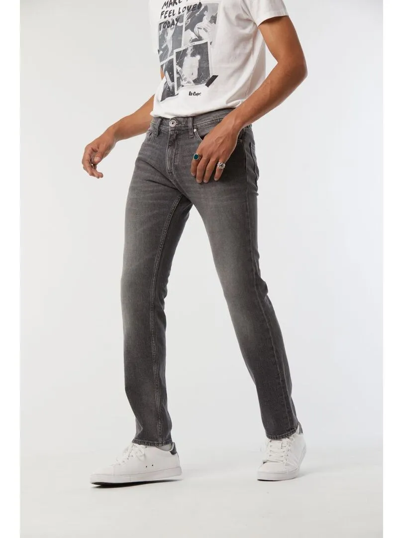 Lee Cooper - Jean coton straight LC122 - Gris