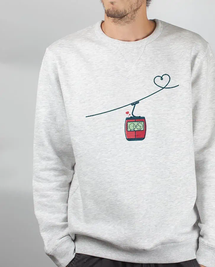 Les Savoyards - PULL HOMME : TELECABINE LOVE