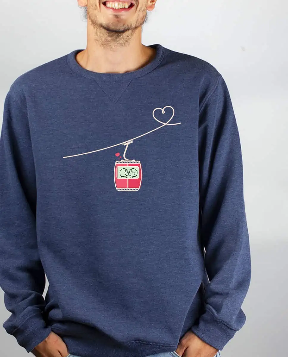 Les Savoyards - PULL HOMME : TELECABINE LOVE