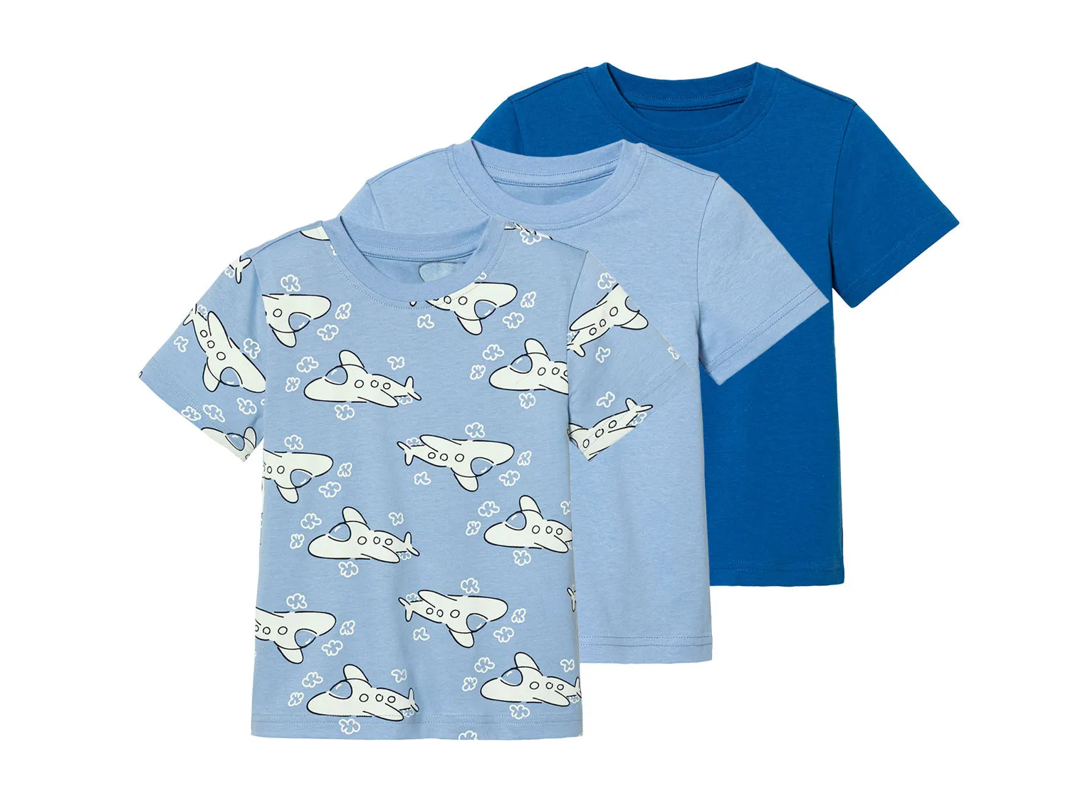 lupilu® Lot de 3 t-shirts petit garçon