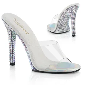 Mules Argent 11,5 cm GALA-01DML Mules à talons hauts strass