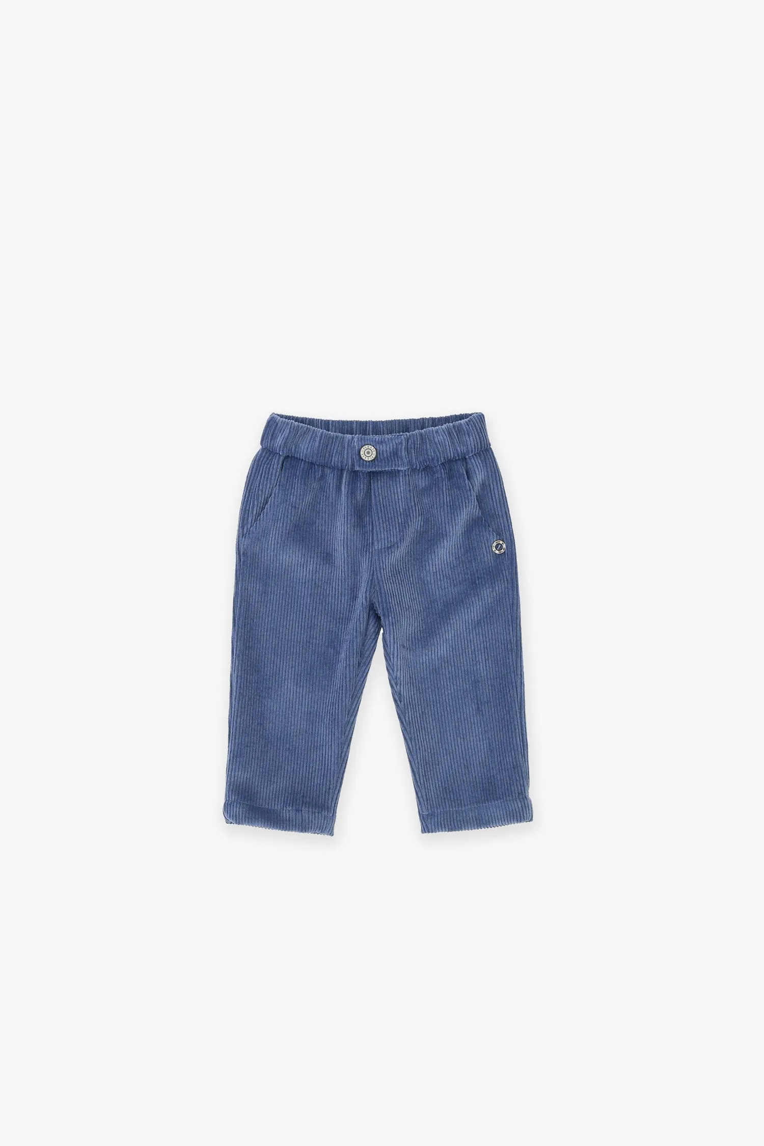 Pantalon bébé côtelé à poches