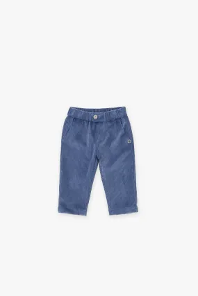 Pantalon bébé côtelé à poches