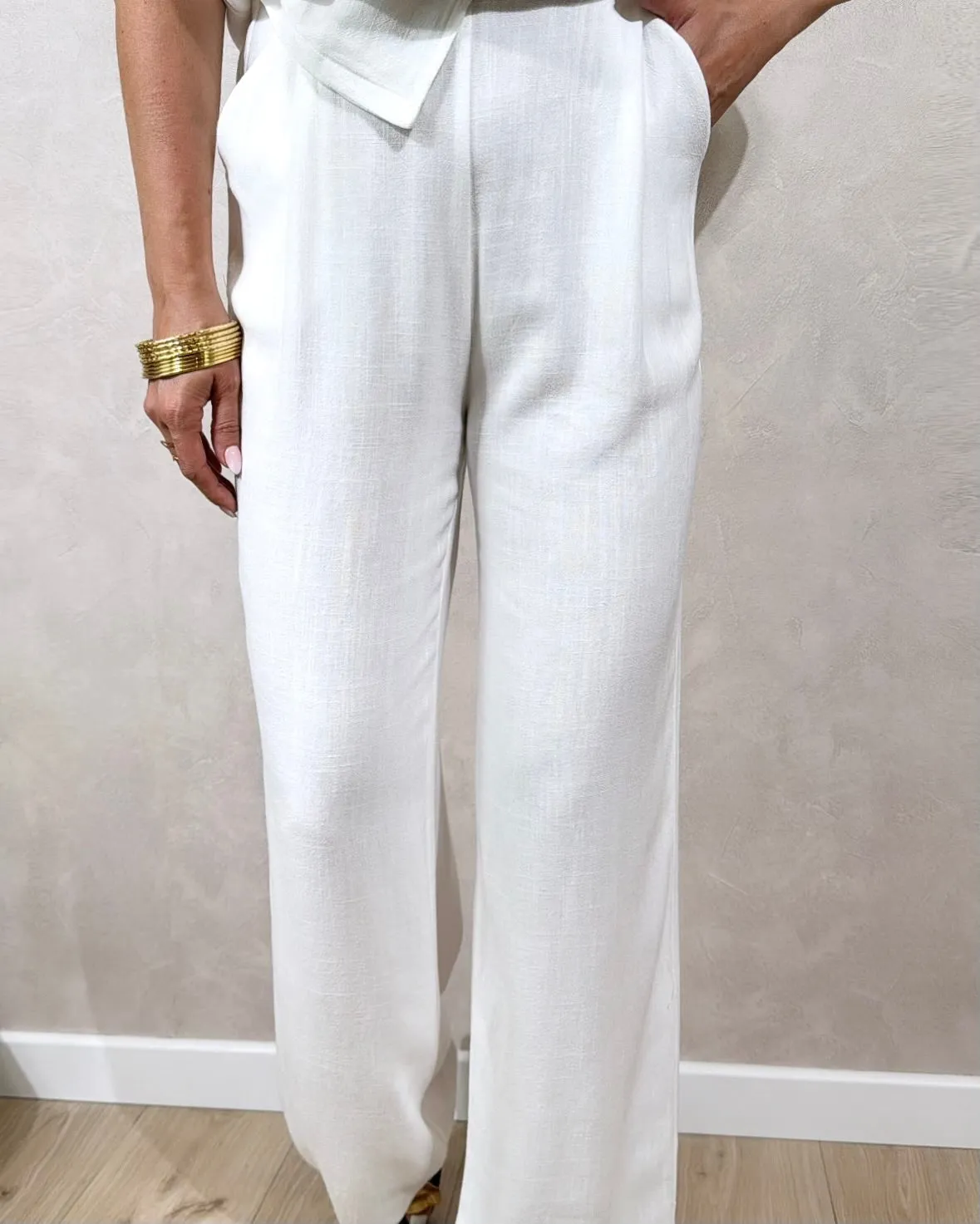 Pantalon Céliana Blanc