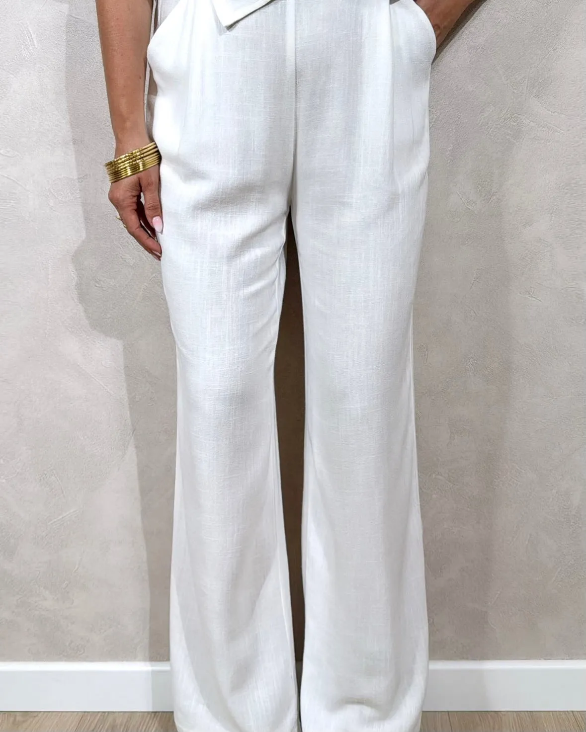 Pantalon Céliana Blanc