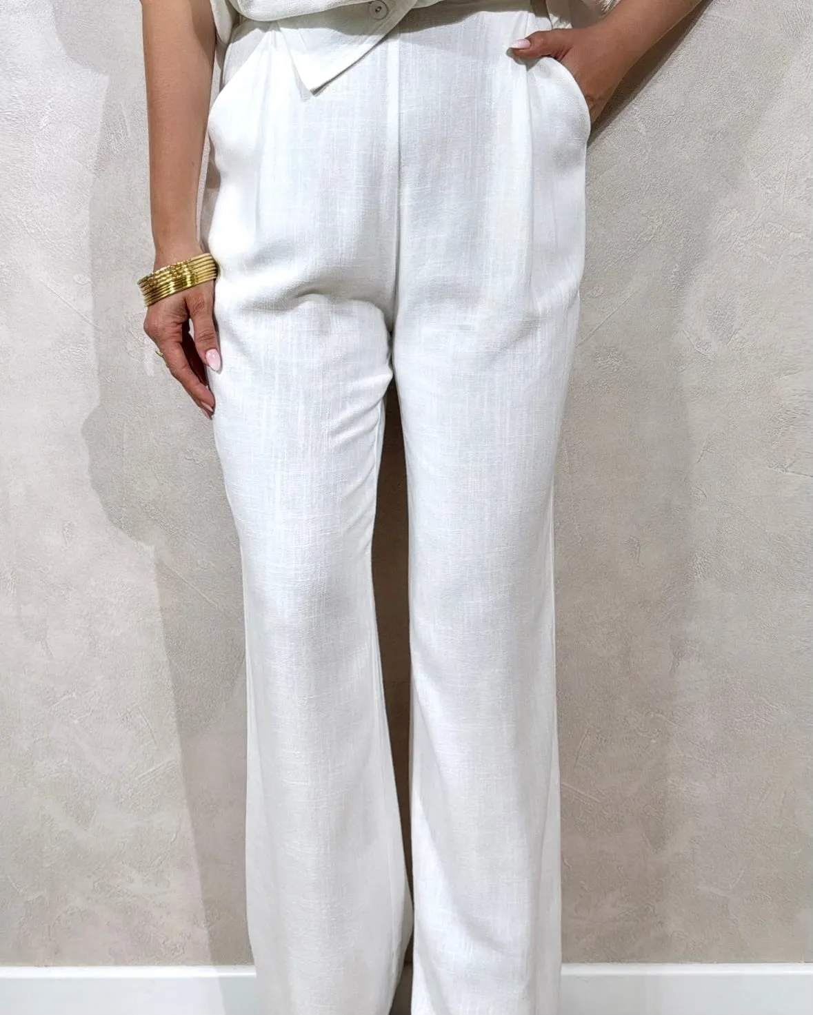 Pantalon Céliana Blanc