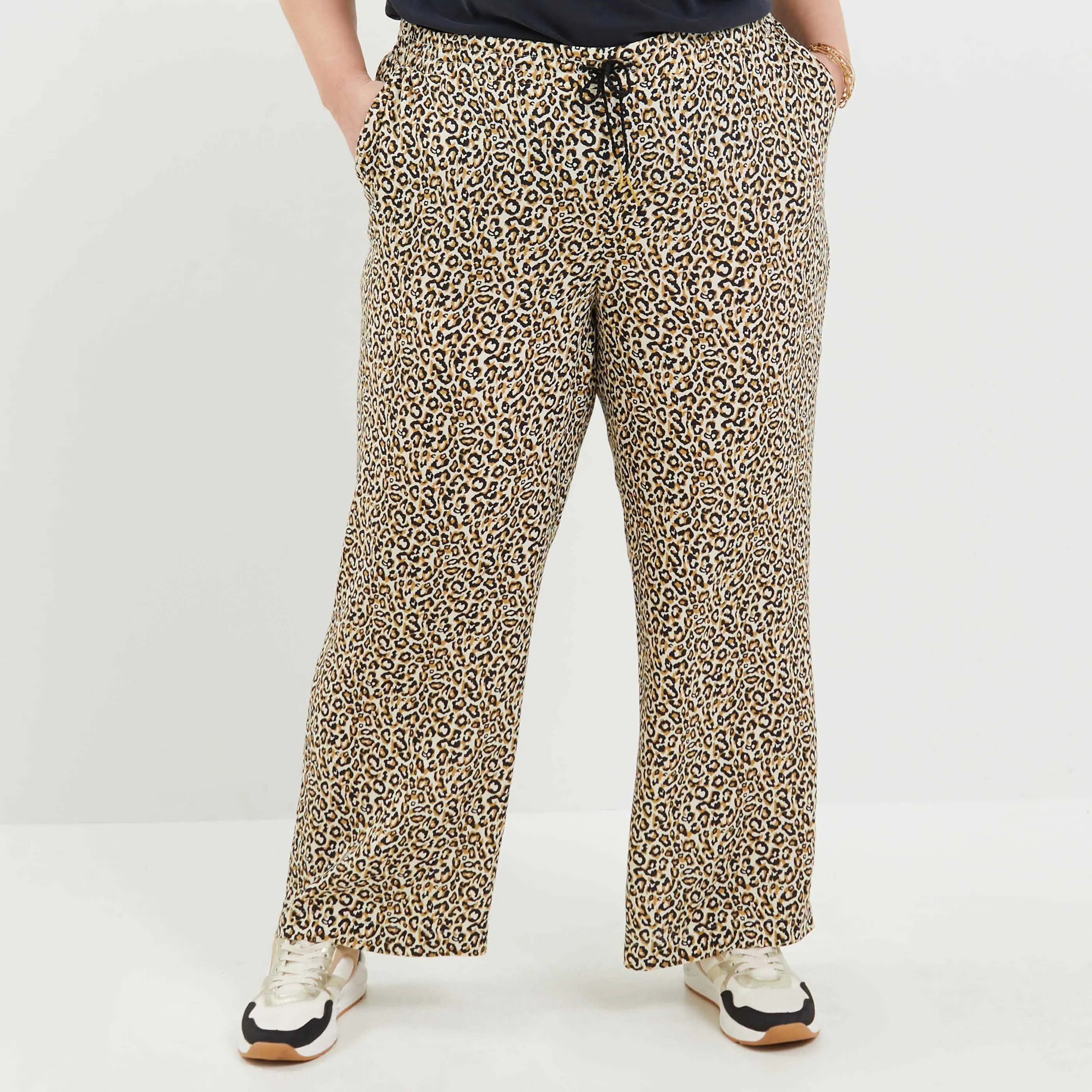 Pantalon fluide imprimé femme