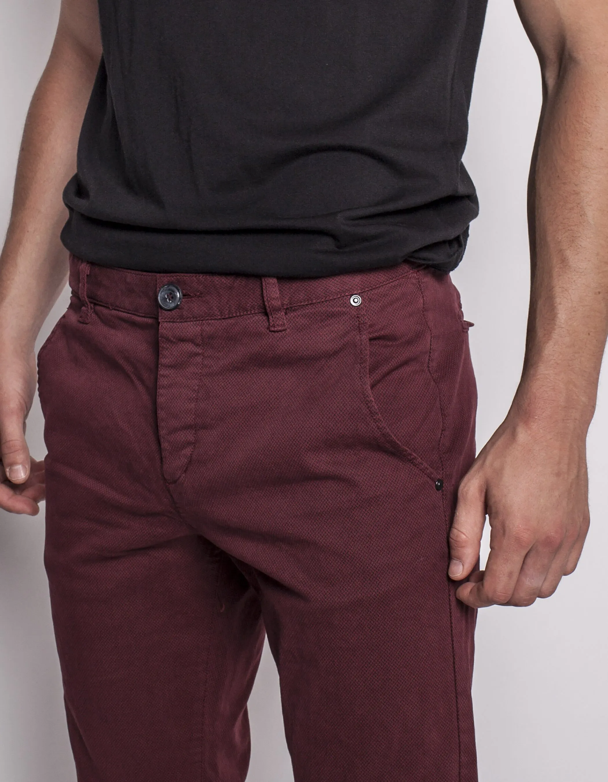 Pantalon homme bordeaux