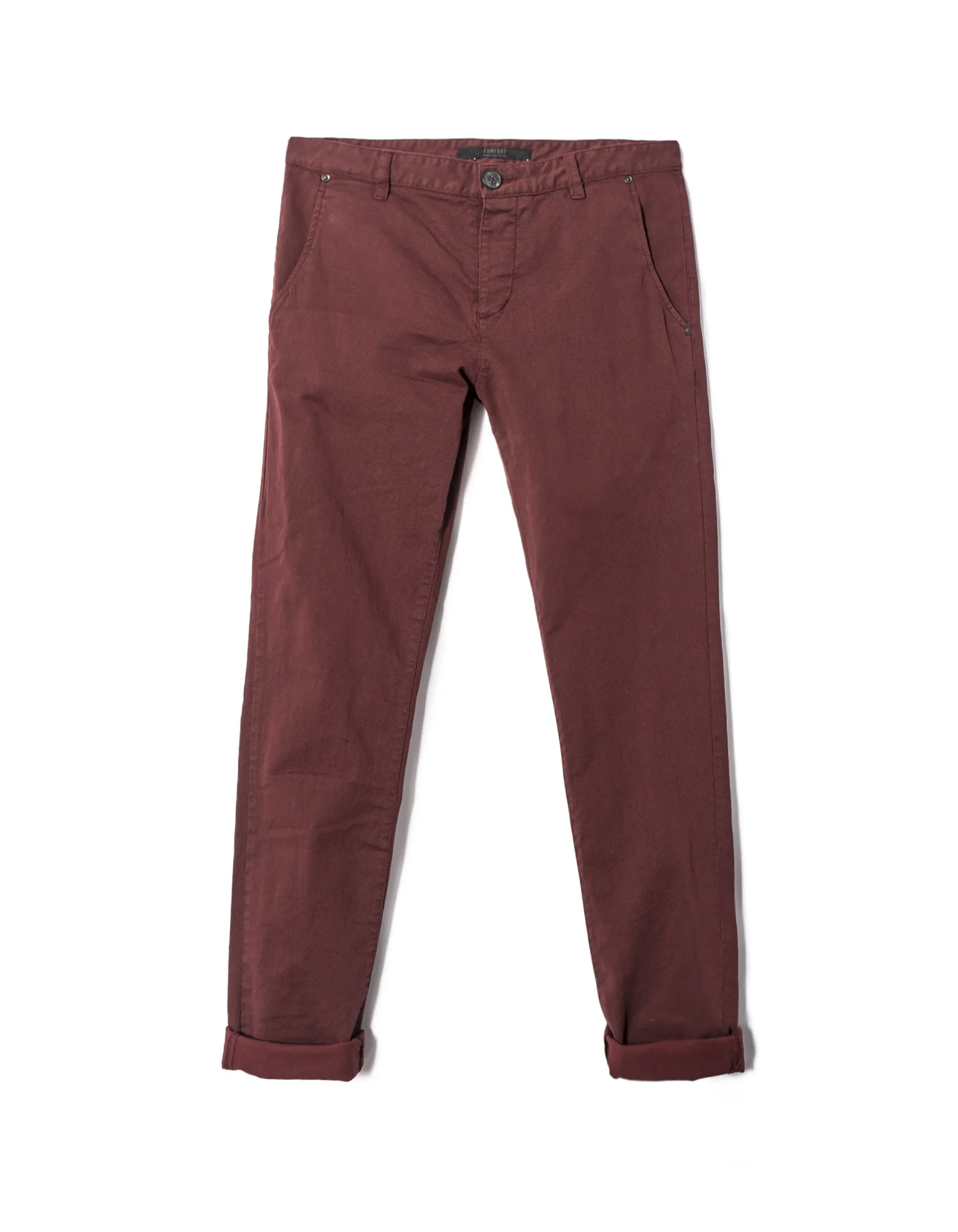 Pantalon homme bordeaux