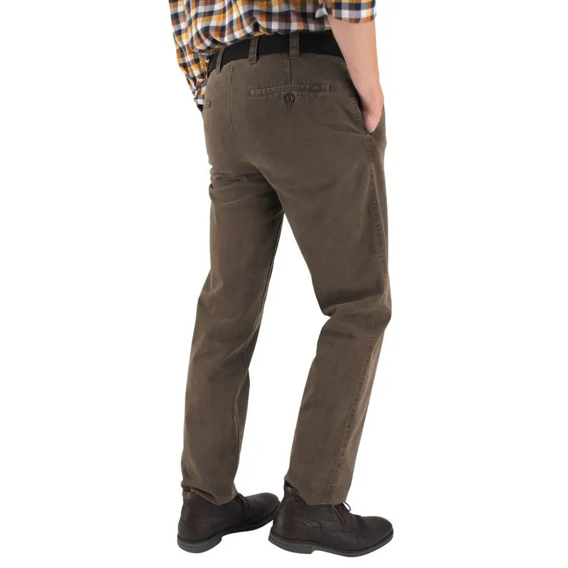 Pantalon peau de pêche MENS Madrid gris-marron 2046Med