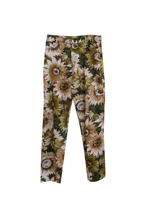 Pantalon à fleurs