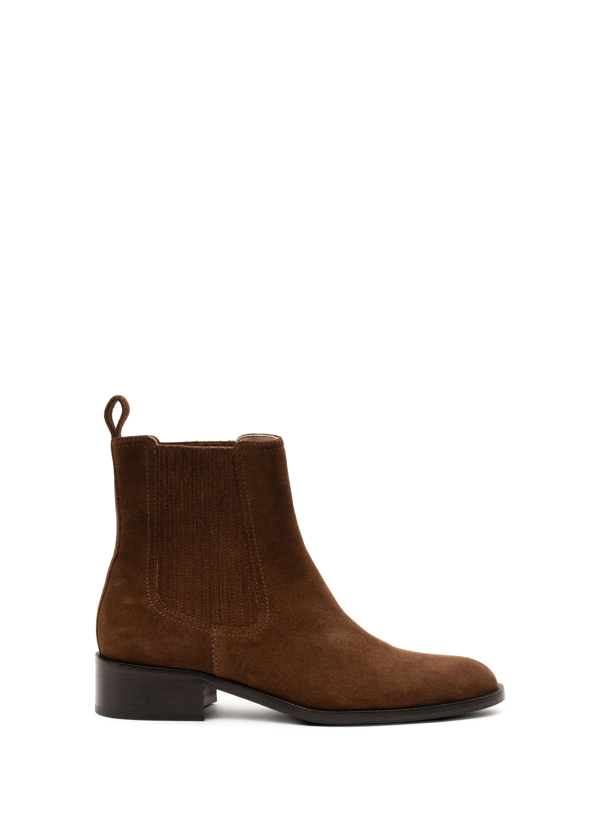 PARALLELE  Bottines en veau velours gil - Marron