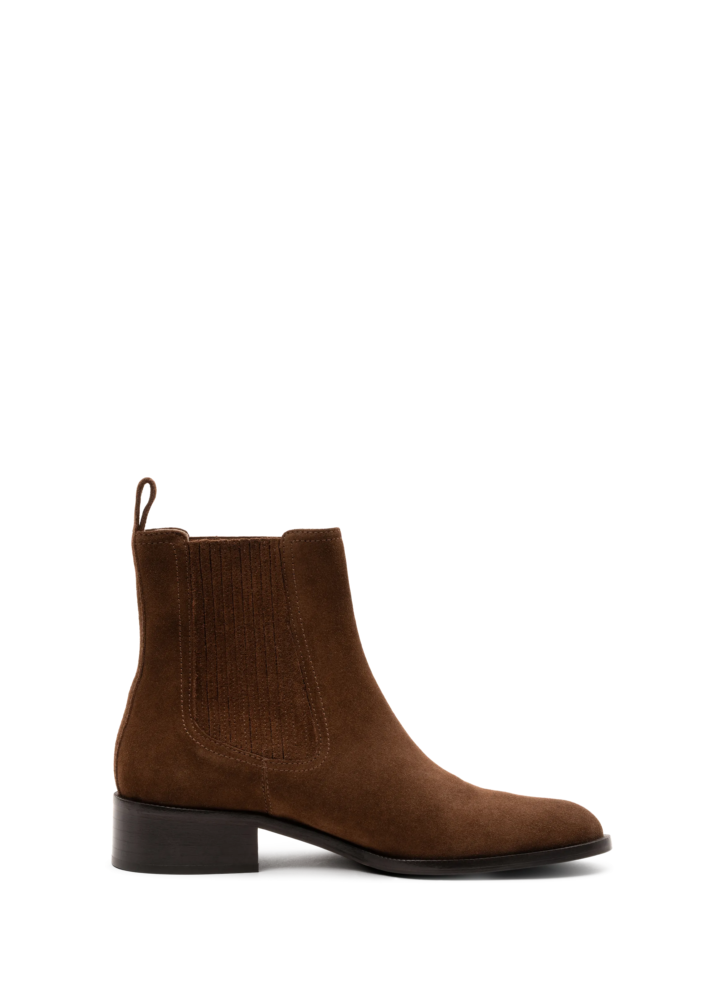 PARALLELE  Bottines en veau velours gil - Marron