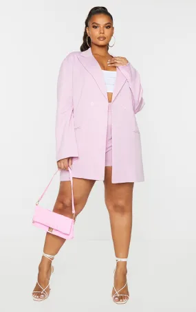 Plus Blazer lilas oversize coupe ample