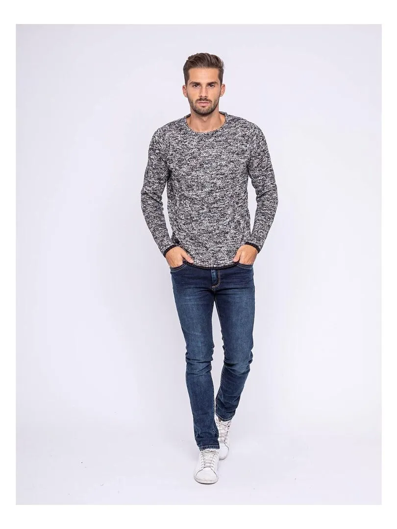 Pull col rond LALAK - Bleu marine