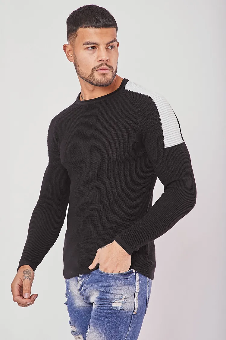 Pull fin bi couleur slim