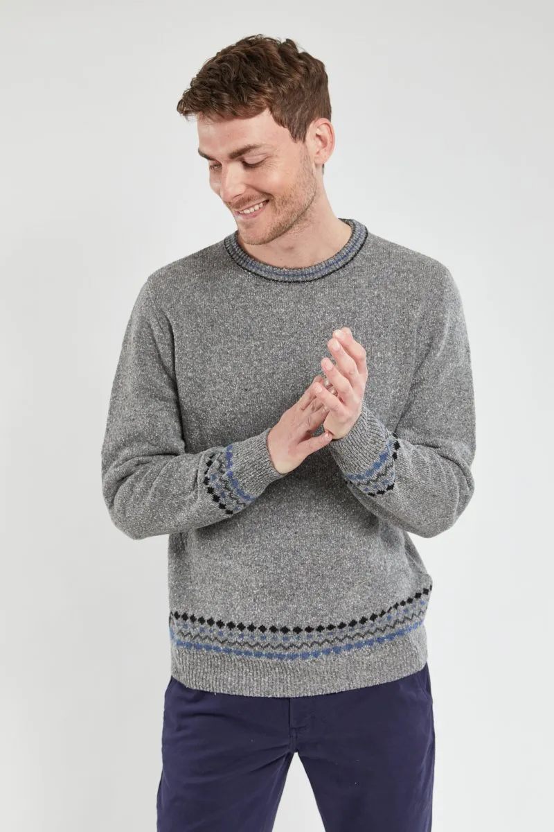 Pull maille jacquard Bérac - lambswool