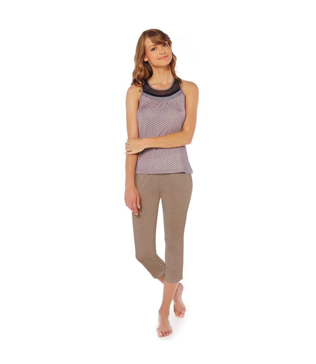 Pyjama taupe/poudre Charlie