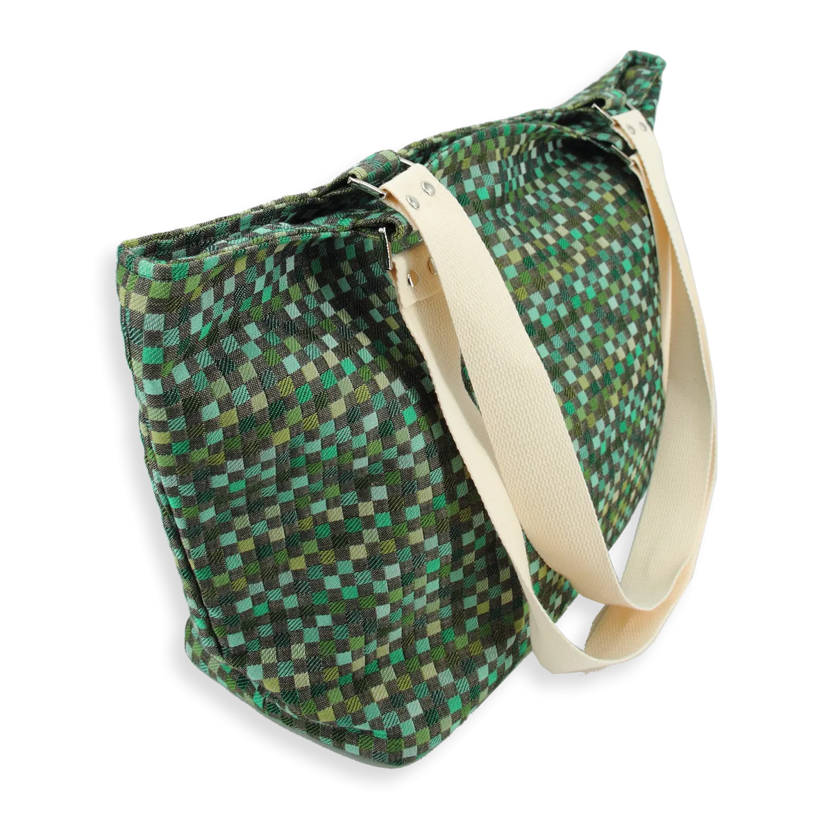 SAC CABAS - VICHY VERT