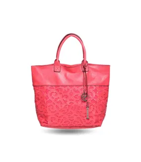 Sac shopping femme - Sac caba synthétique couleur fushia