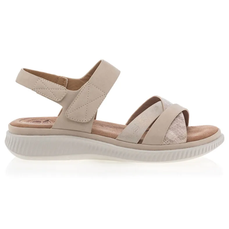 Sandales / nu-pieds Femme Beige ROMIKA : Sandales / Nu-pieds . Besson Chaussures