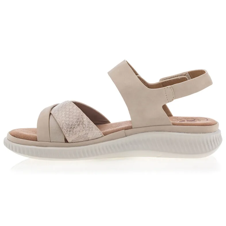 Sandales / nu-pieds Femme Beige ROMIKA : Sandales / Nu-pieds . Besson Chaussures