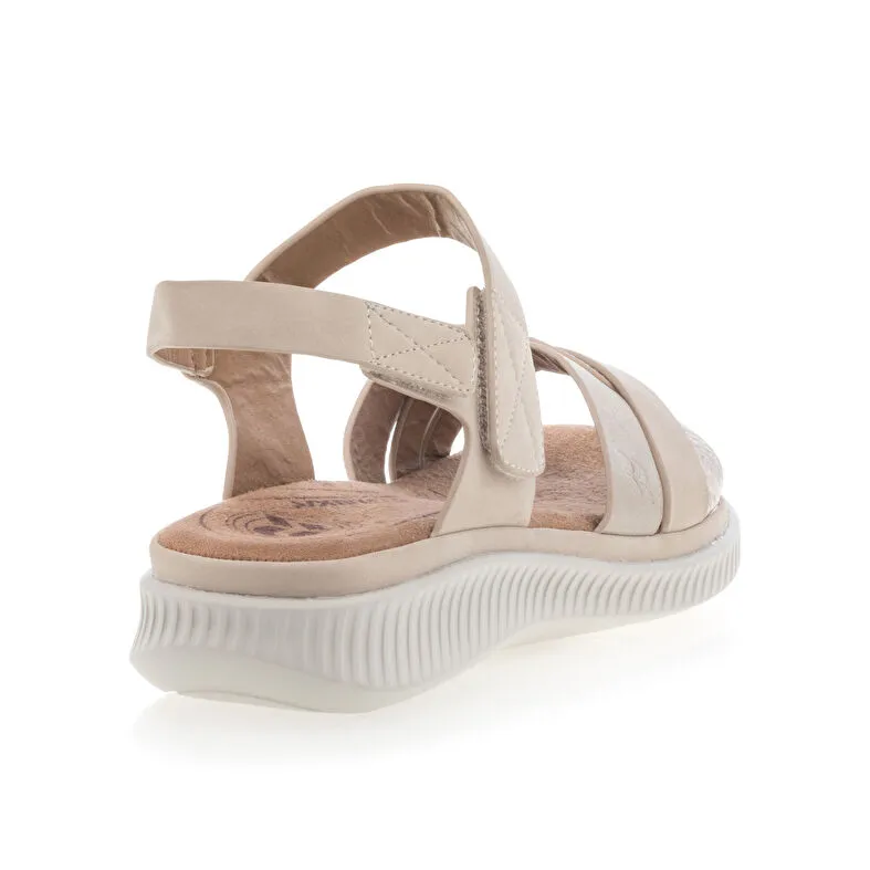 Sandales / nu-pieds Femme Beige ROMIKA : Sandales / Nu-pieds . Besson Chaussures