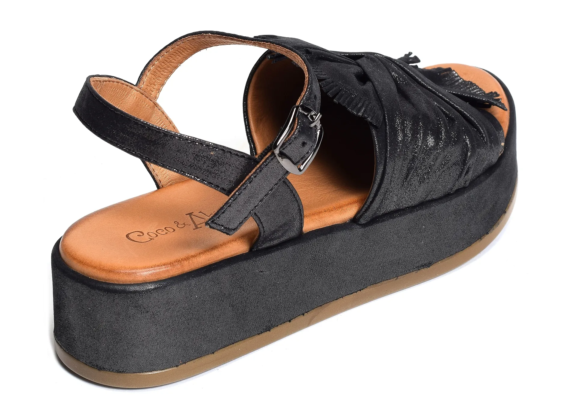 sandales et nu-pieds Coco abricot  Mittainville noir 