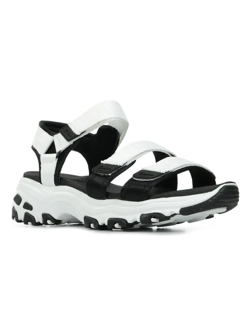 Sandales Skechers D'Lites Fresh Catch - Blanc Noir