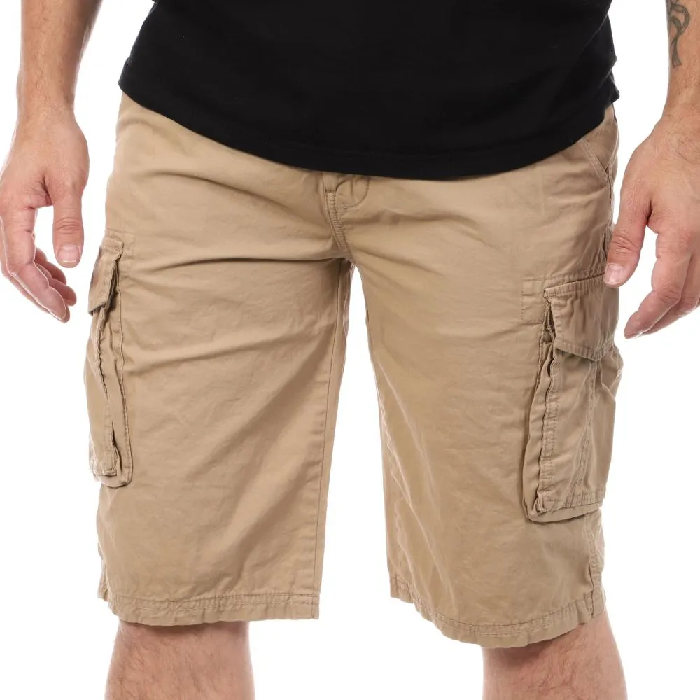 Short Beige Homme Schott Cargo