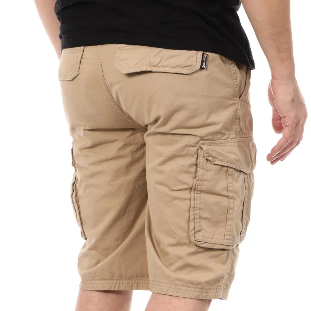 Short Beige Homme Schott Cargo