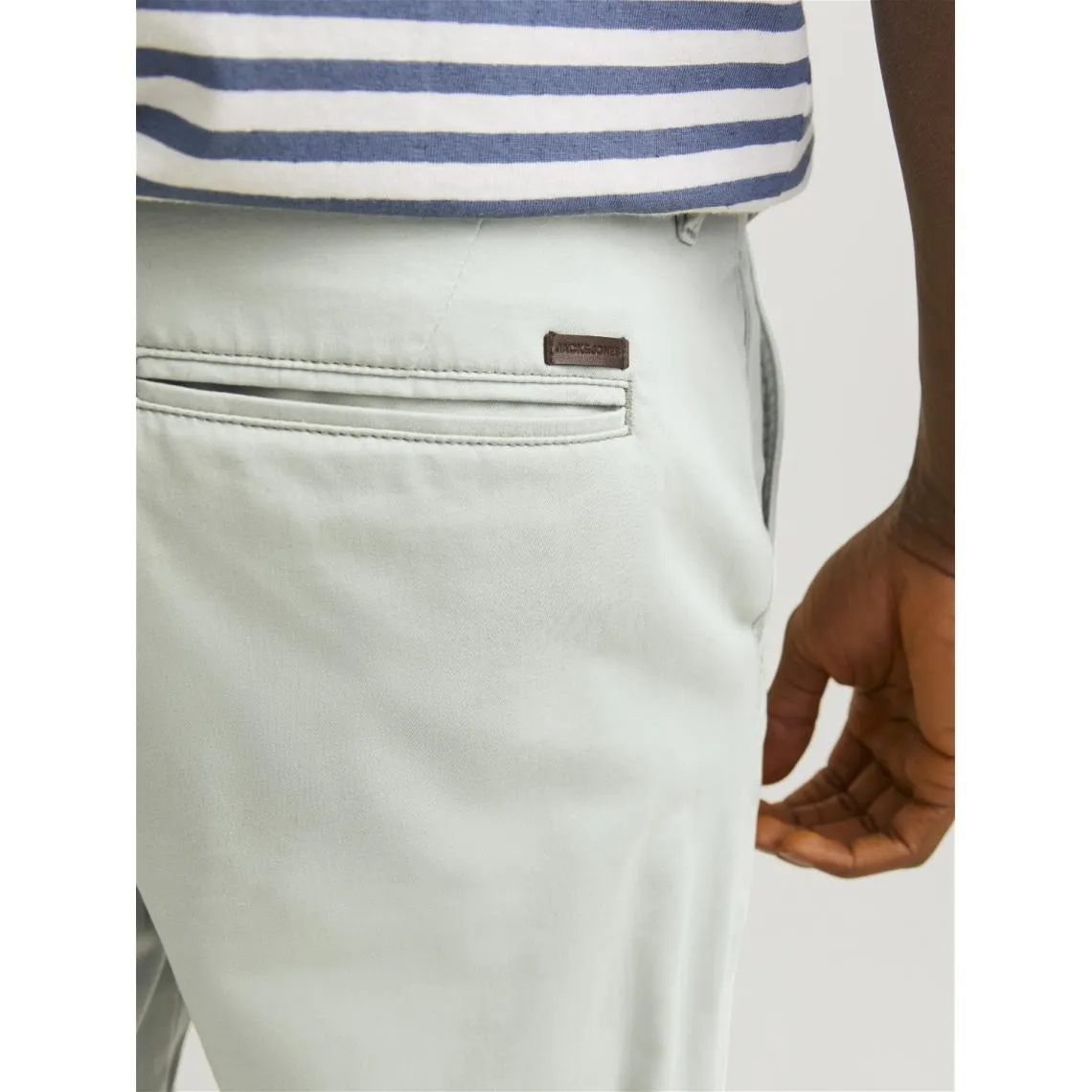 Short chino homme vert d'eau en coton | 3 Suisses