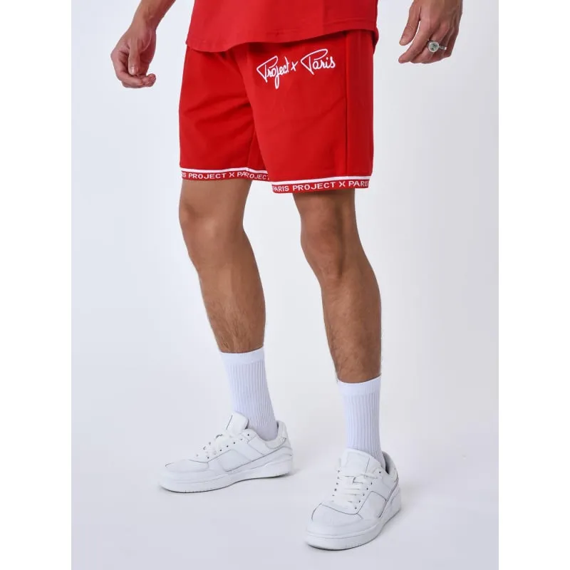 Short chino jogg swoop kaki homme - Le Temps Des Cerises | wimod