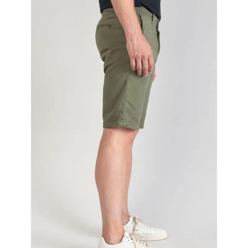 Short chino jogg swoop kaki homme - Le Temps Des Cerises | wimod