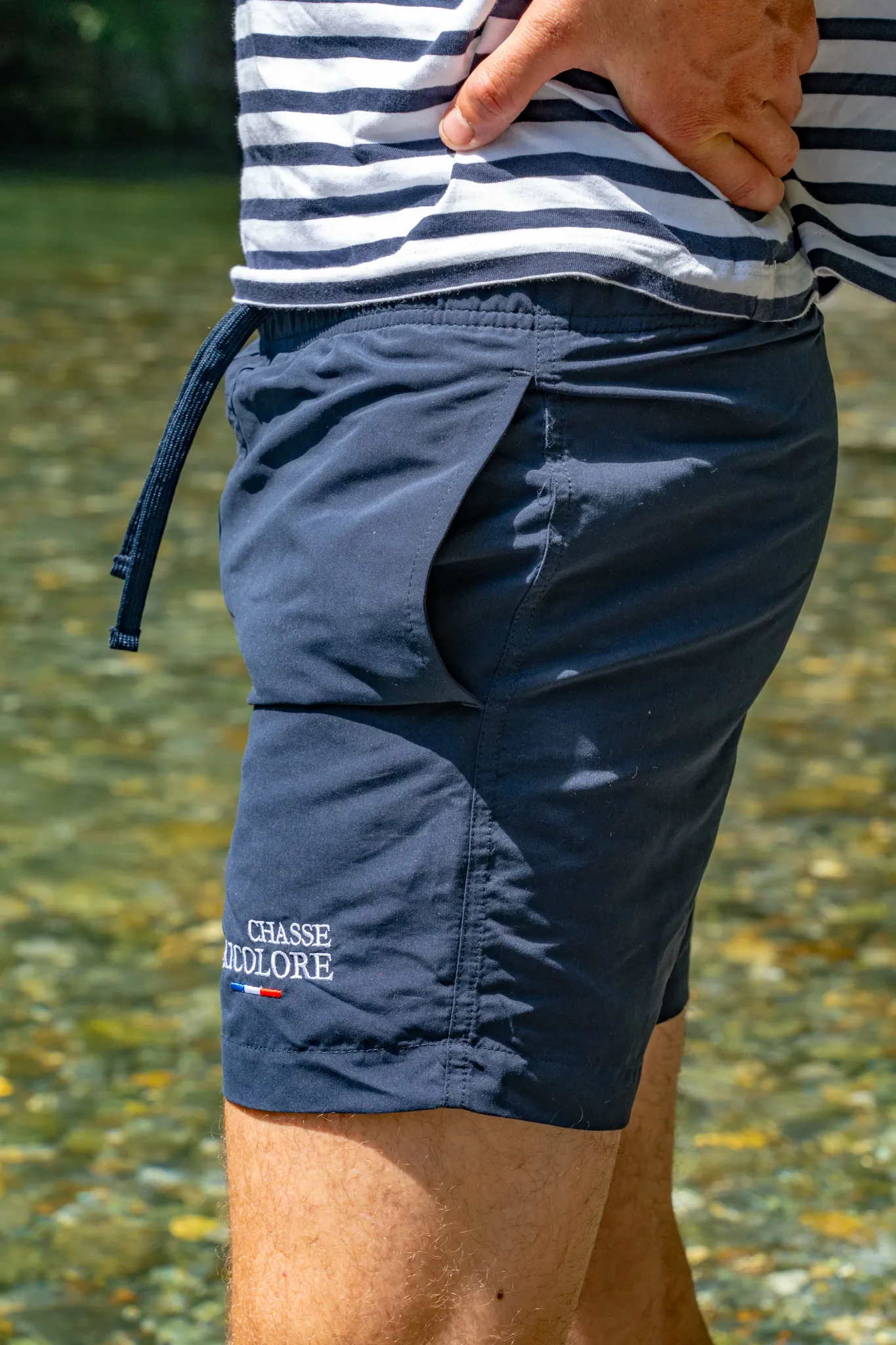 Short de bain - Navy - Chasse Tricolore