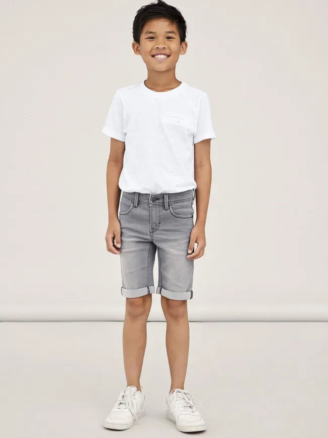 Short en jean silas slim gris garçon - Name It | wimod