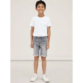 Short en jean silas slim gris garçon - Name It | wimod