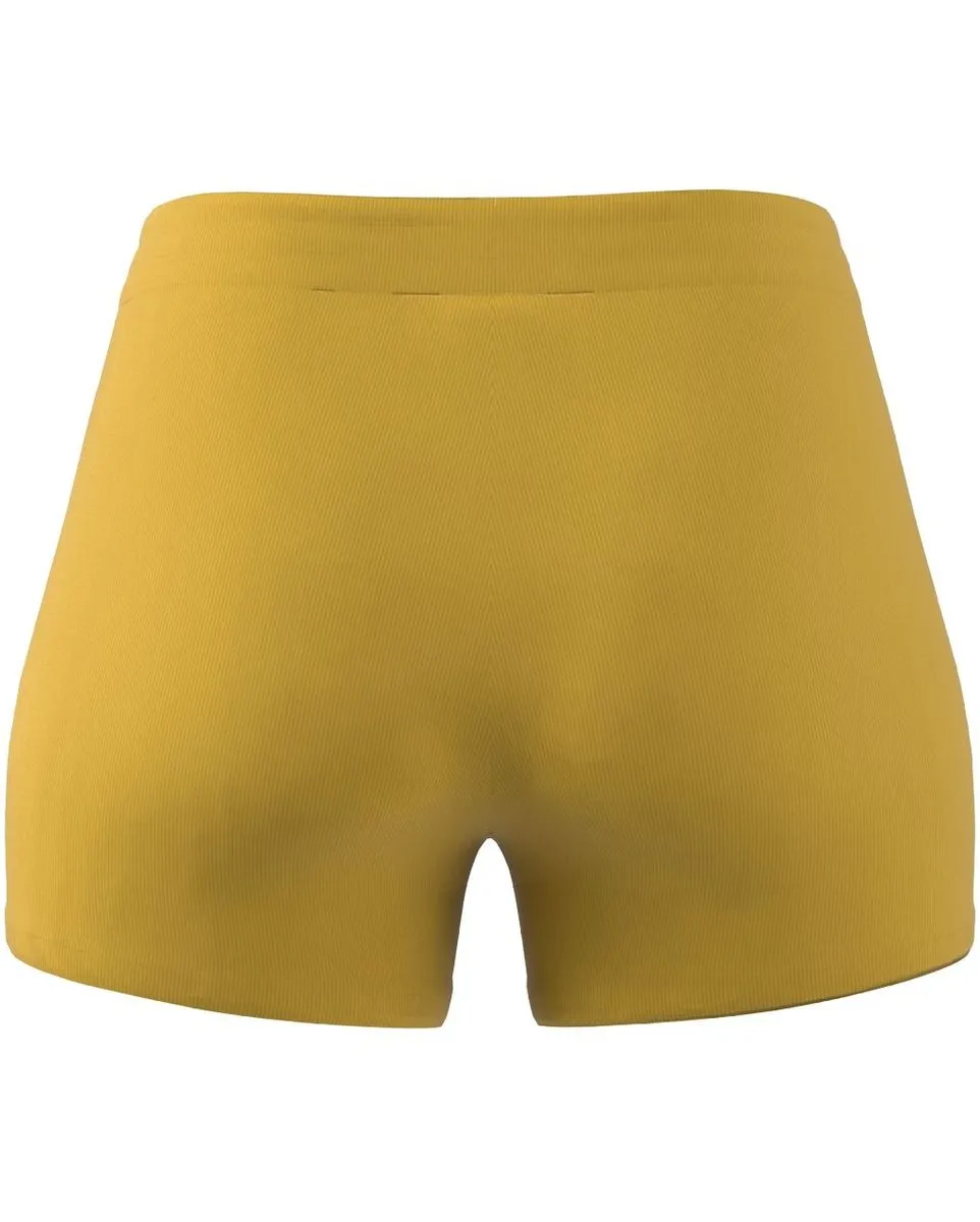 Short Femme W LNG RIB SHO Jaune