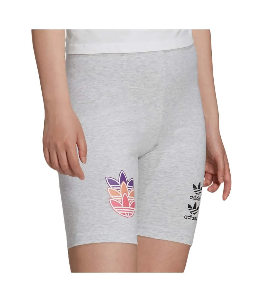 Short Gris Femme Adidas Tight