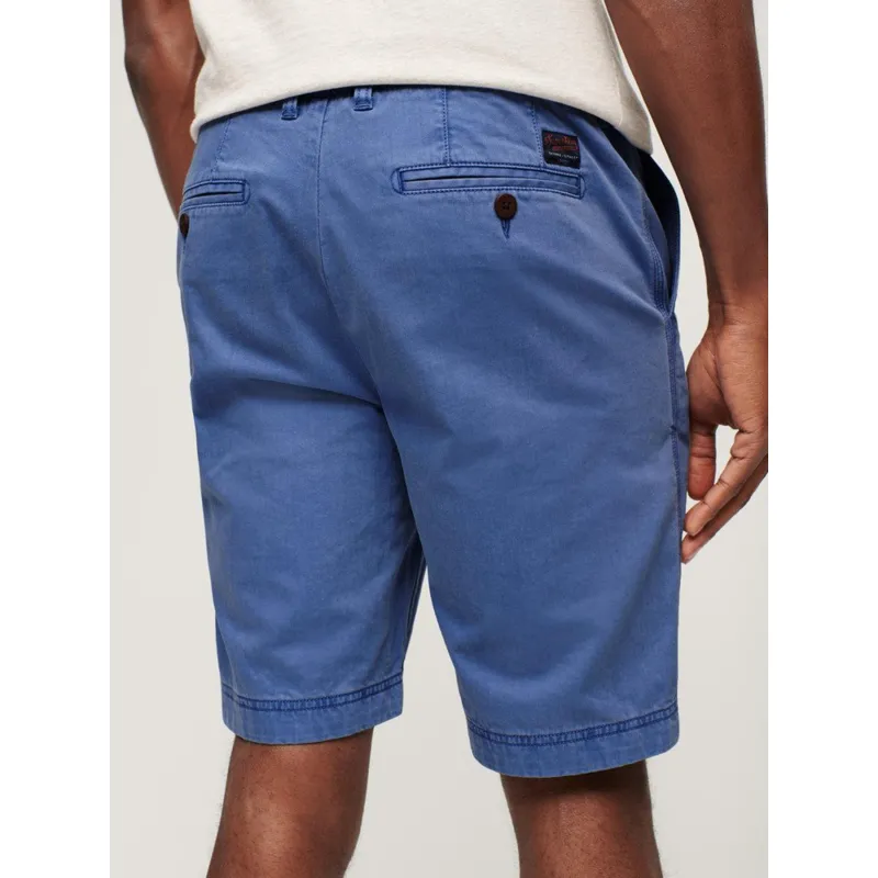 Short officier chino bleu homme - Superdry | wimod