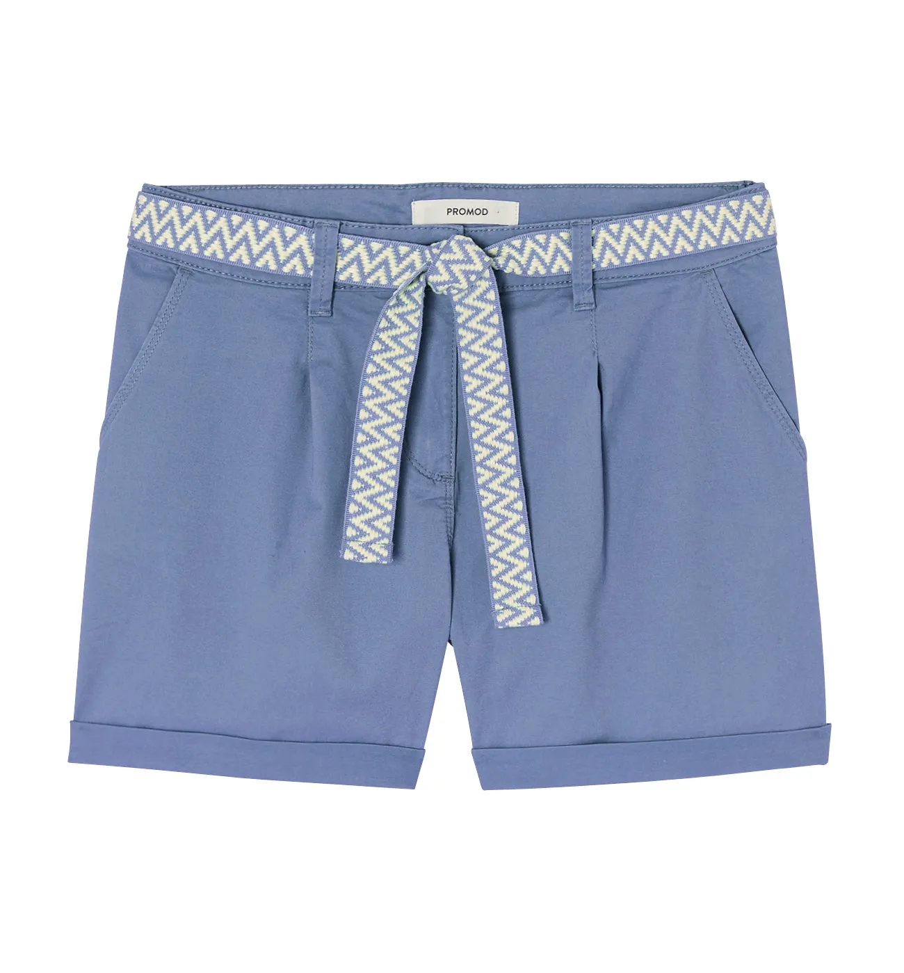 Short à pinces + ceinture - Lilas