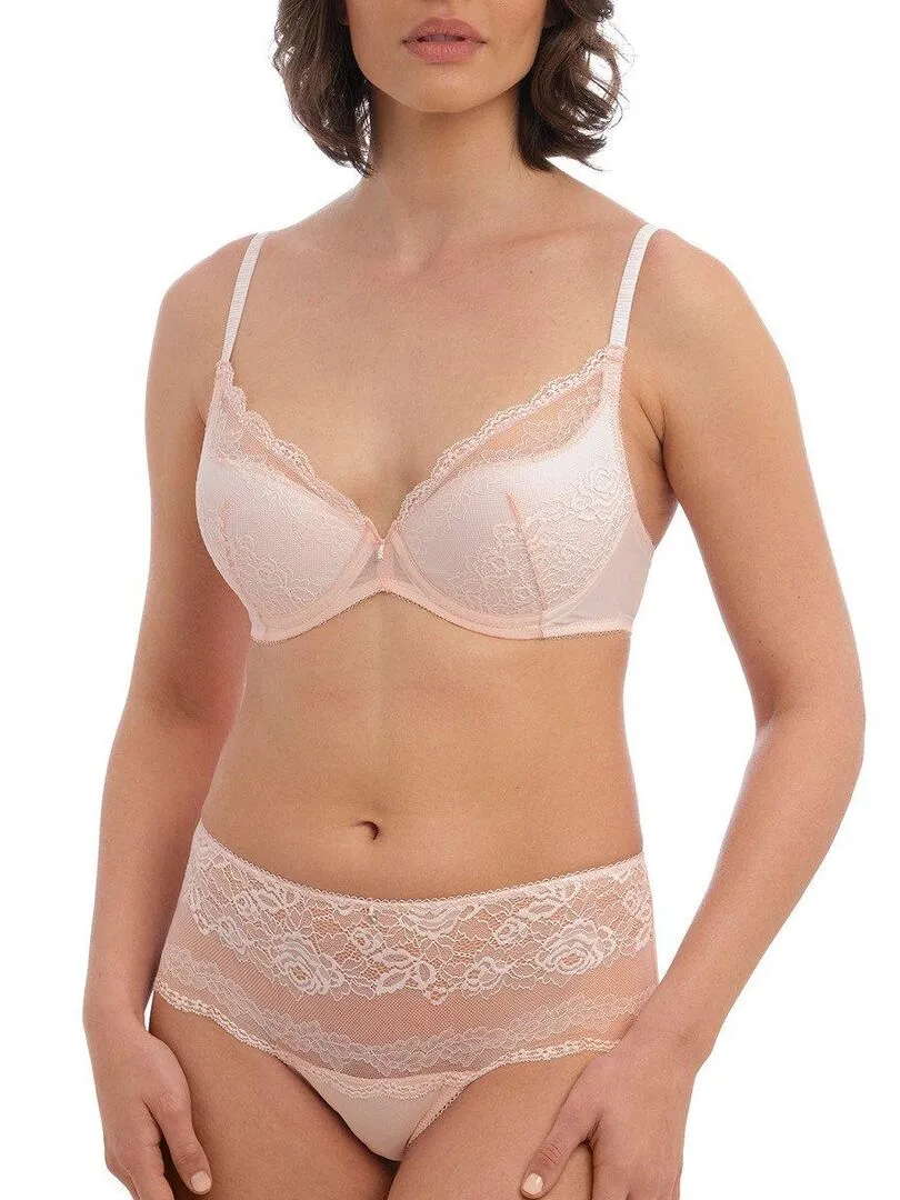 Soutien-gorge plongeant avec armatures Ravissant - Rose