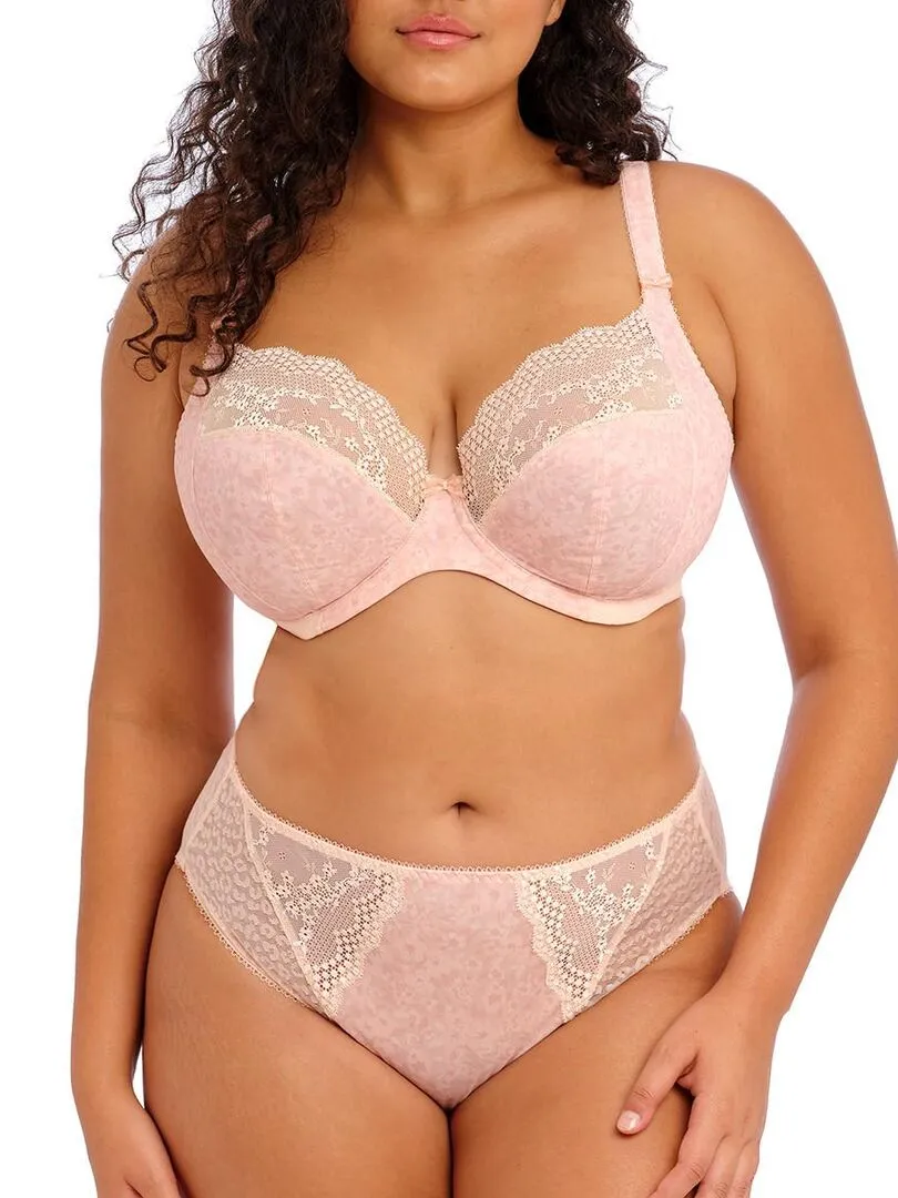 Soutien-gorge plongeant grande taille à armatures Lucie - Rose