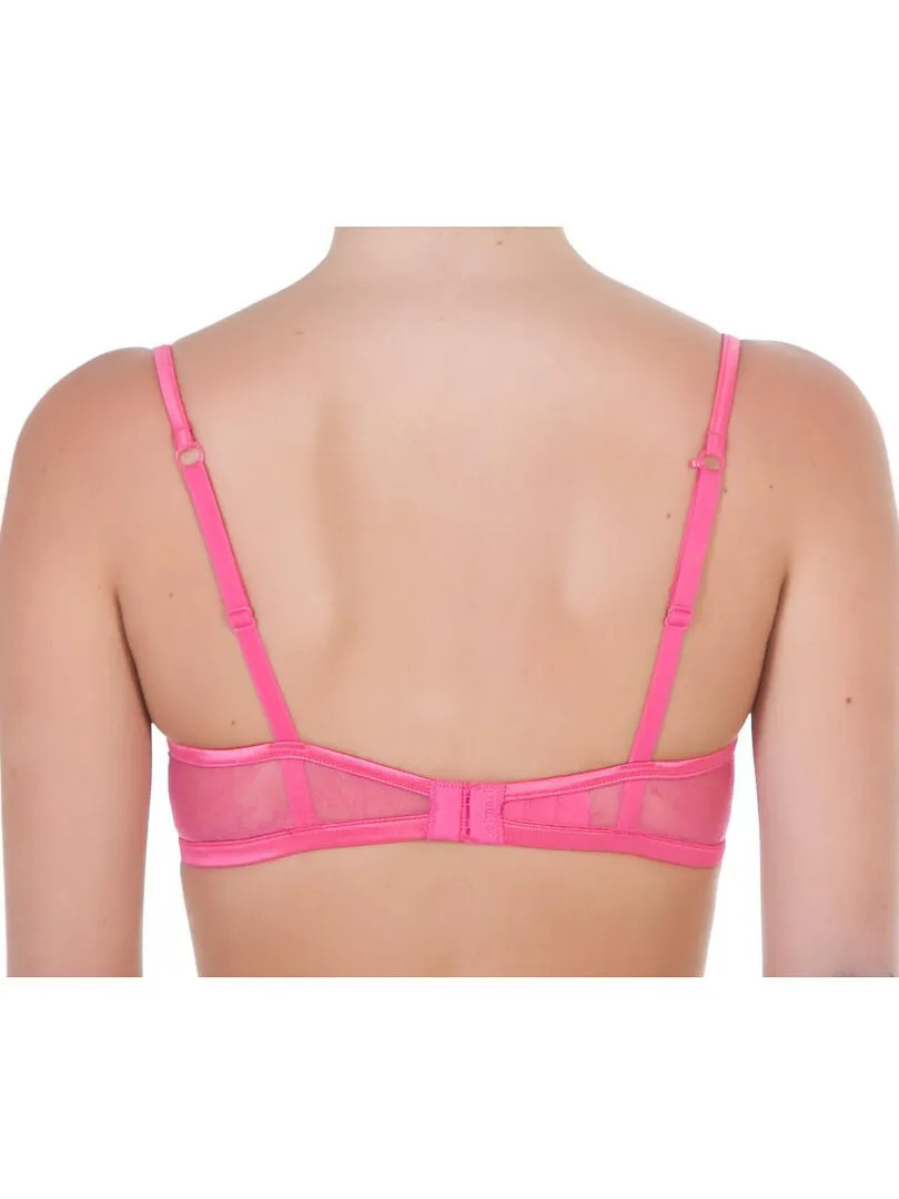 Soutien-gorge plongeant Siena - Rose