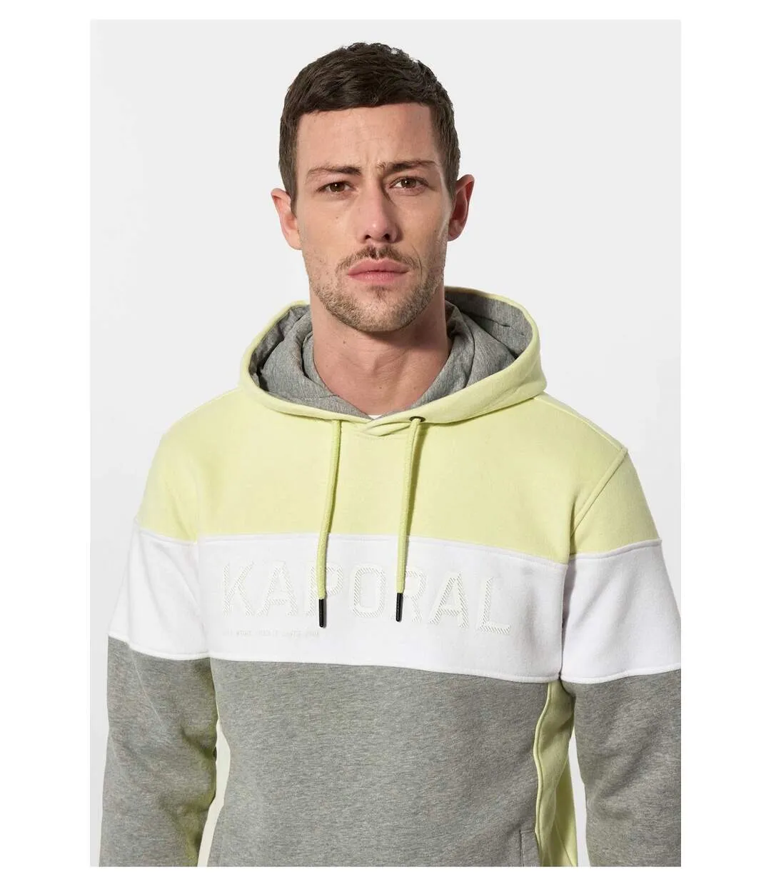 Sweat à capuche tricolore  -  Kaporal - Homme