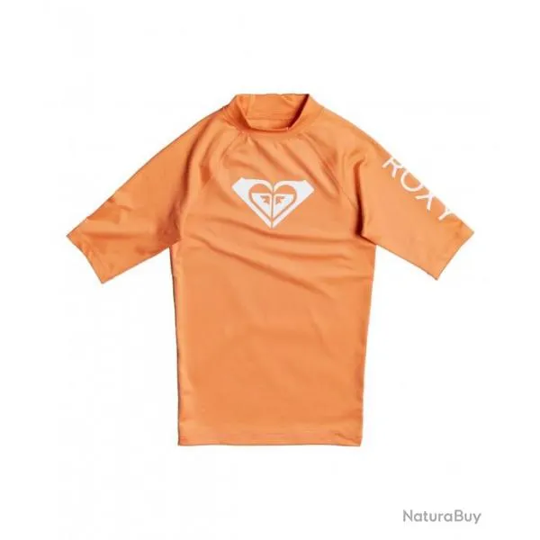 T-shirt de bain anti-UV pour jeune fille - Whole Hearted - Saumon Orange 164 cm/XL